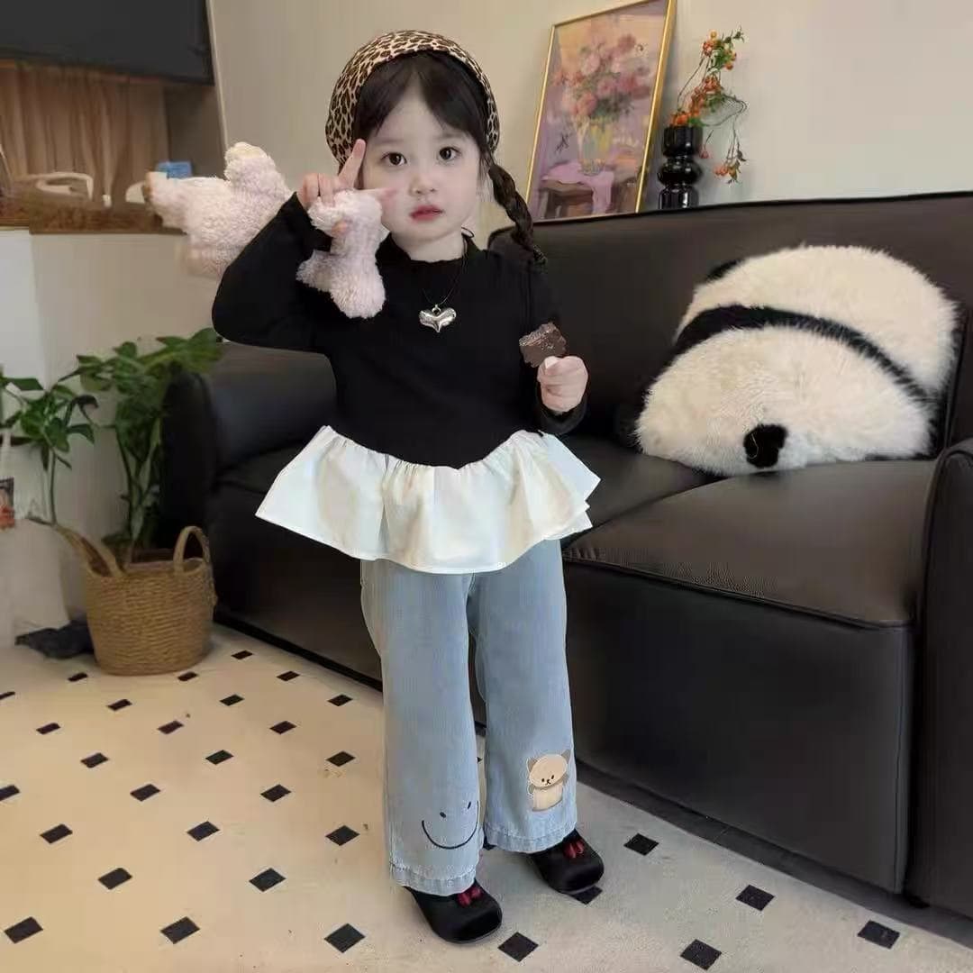Girls Summer 2026 New Fashionable Trendy Little Baby Ruffle Doll Top Sleeveless T-Shirt Base Layer