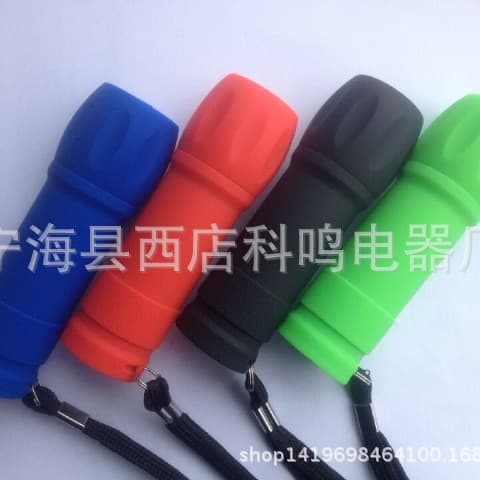 9LED Bowling Flashlight Plastic Flashlight Illumination Torch