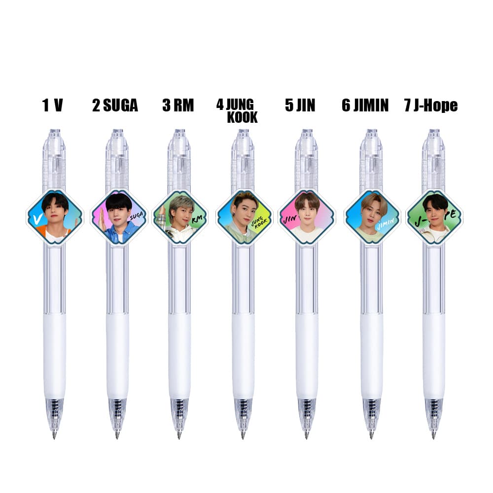Korean group star BTS style peripheral BTS Jungkook Kim Taehyung gel pen signature pen 32