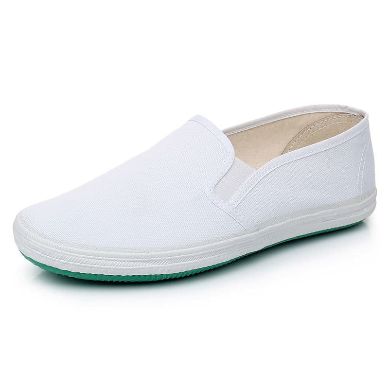 Factory Direct Shandong White Mesh Shoes Sports Canvas Shoes White Sneakers Funeral Filial Piety Shoes White Track Shoes