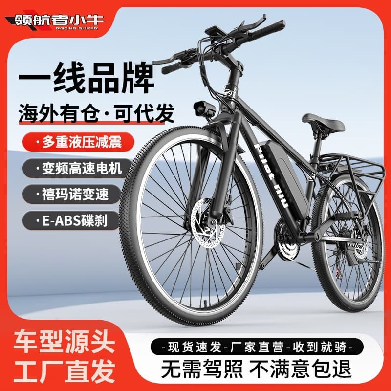 Factory Electric Power-Assisted Bicycle 26-inch Electric Bike Overseas Warehouse E-bike Off-Road Dual-Speed Electric Vehicle