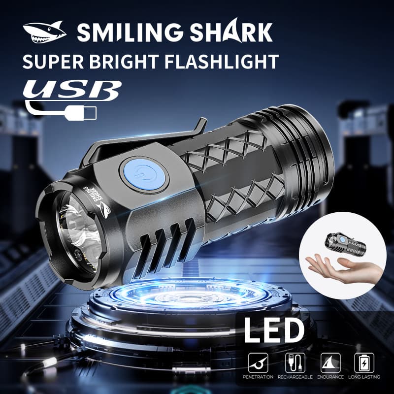 Mini Outdoor Lighting Flashlight for Household Rechargeable