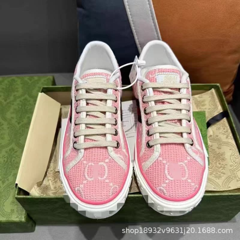 Putian Original 1977 Canvas Shoes Lace-up Unisex Retro Embroidery Pink Couple Casual Board Shoes
