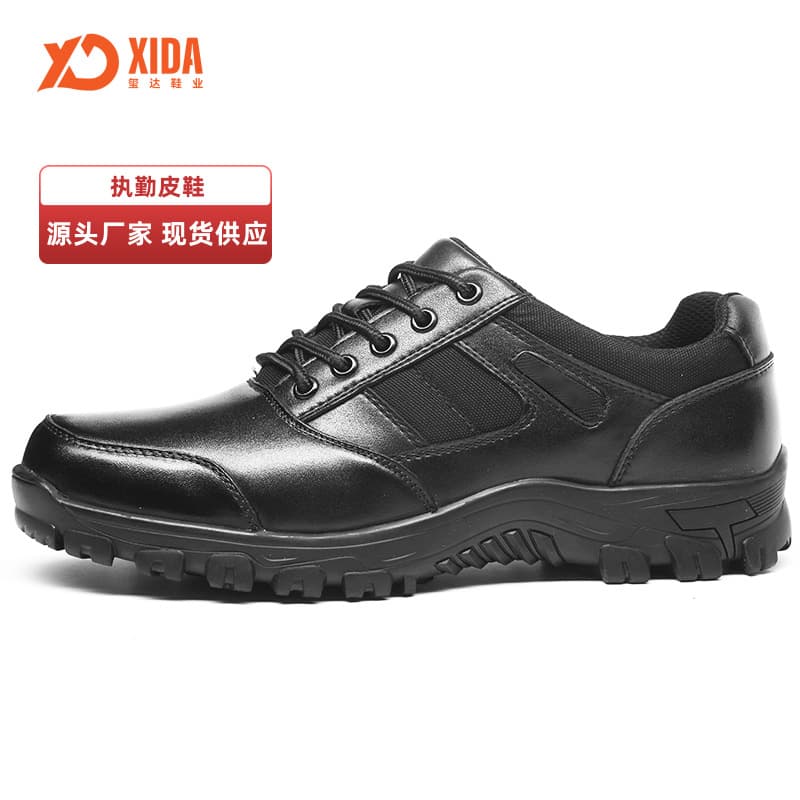 Formal Business Casual Leather Shoes Men's Security Breathable Sports Commuter Anti-Slip Outdoor Duty Shoes Shock Absorption Comfort