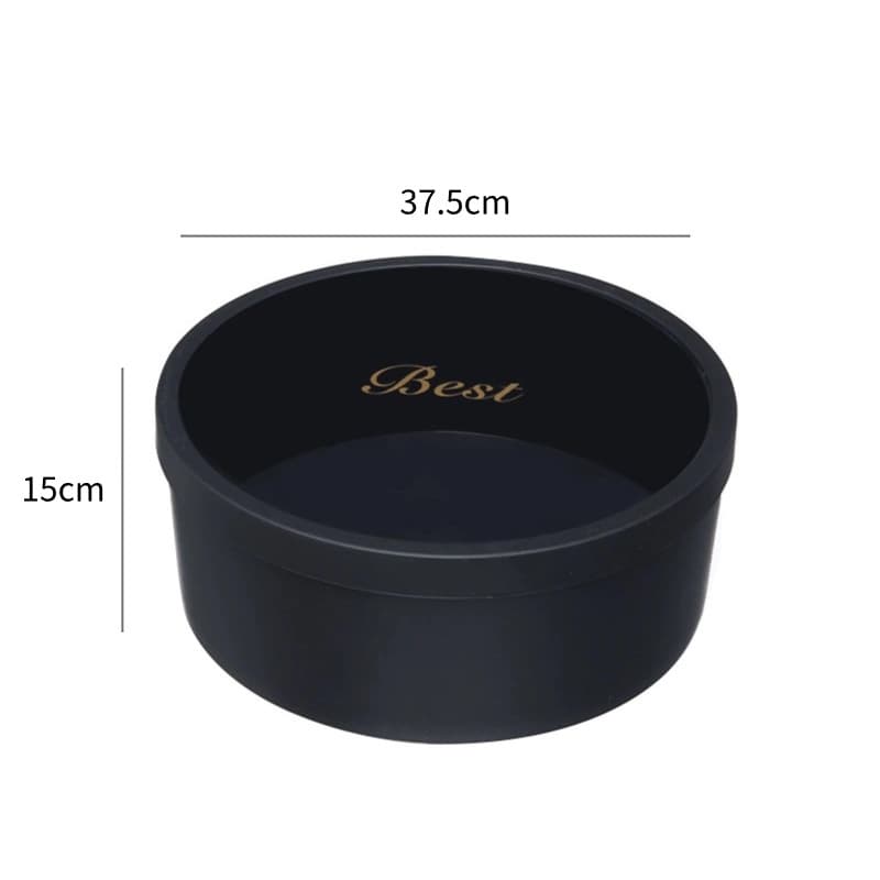 Round window gift box, black heart-shaped large round gift box for flower arrangement, rose bouquet packaging, fruit empty flower box