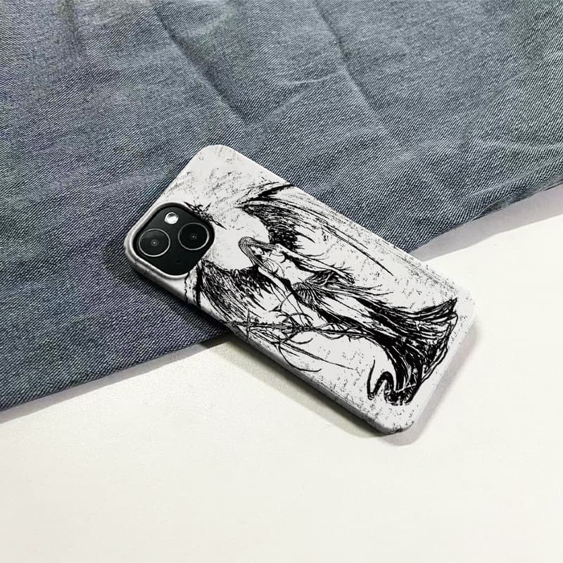 White Angel Film 2-in-1 Compatible with iPhone 16 Pro Max Case Soft Shell 15 Pro/13/11P Hard Shell