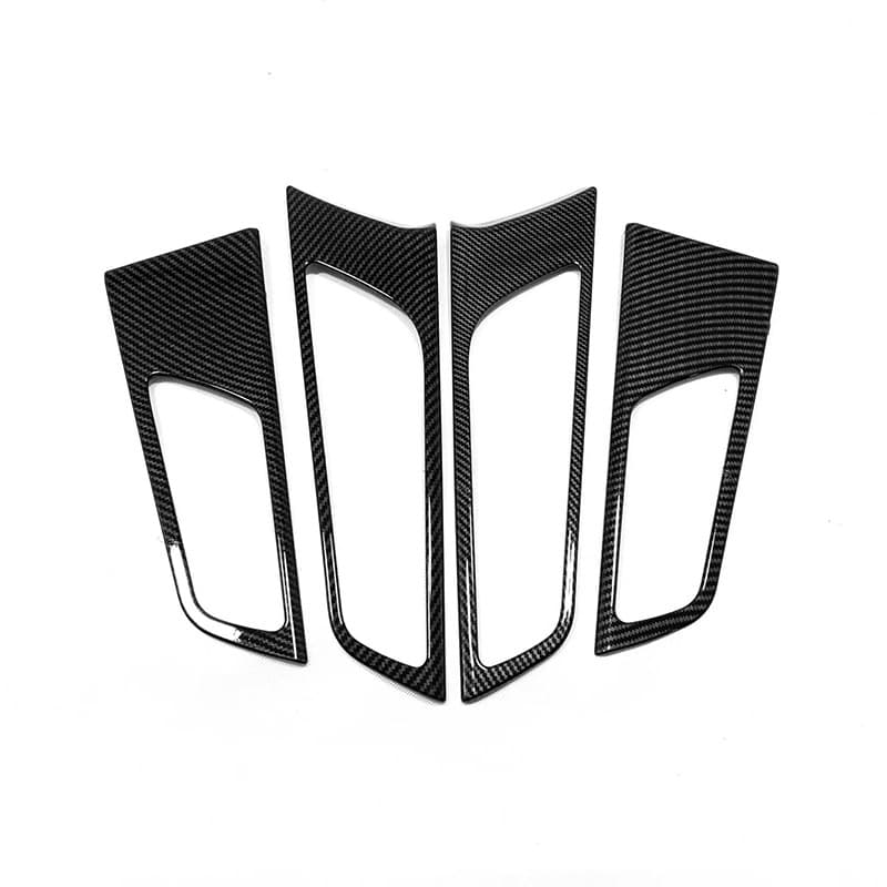 Suitable for Hyundai Tucson inner door handle bowl frame half-wrap ABS carbon fiber pattern For Tucson 2015-20