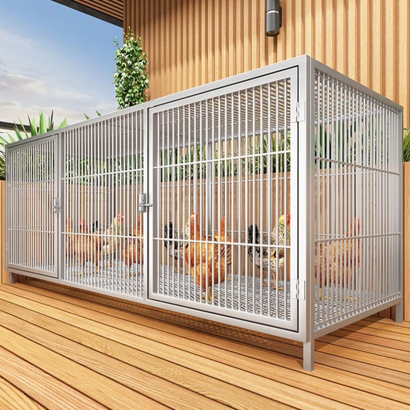 Thickened Outdoor Large Anti-Rat Folding Chicken Coop, Heavy-Duty Poultry Cage with Reinforced Mesh, Extra-Large Breeding Cage