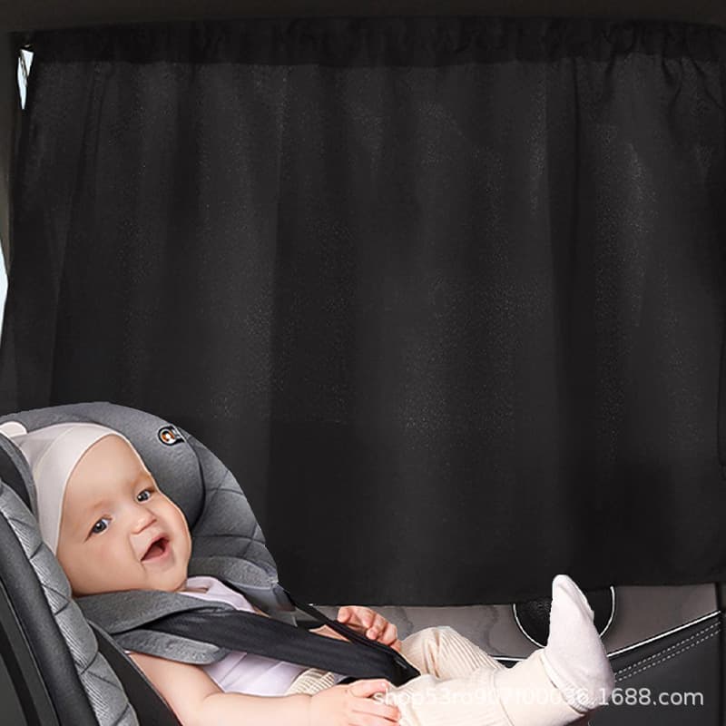 Car sunshade side curtain baby car sun protection and heat insulation sunshade curtain car suction cup side window sunshade privacy curtain