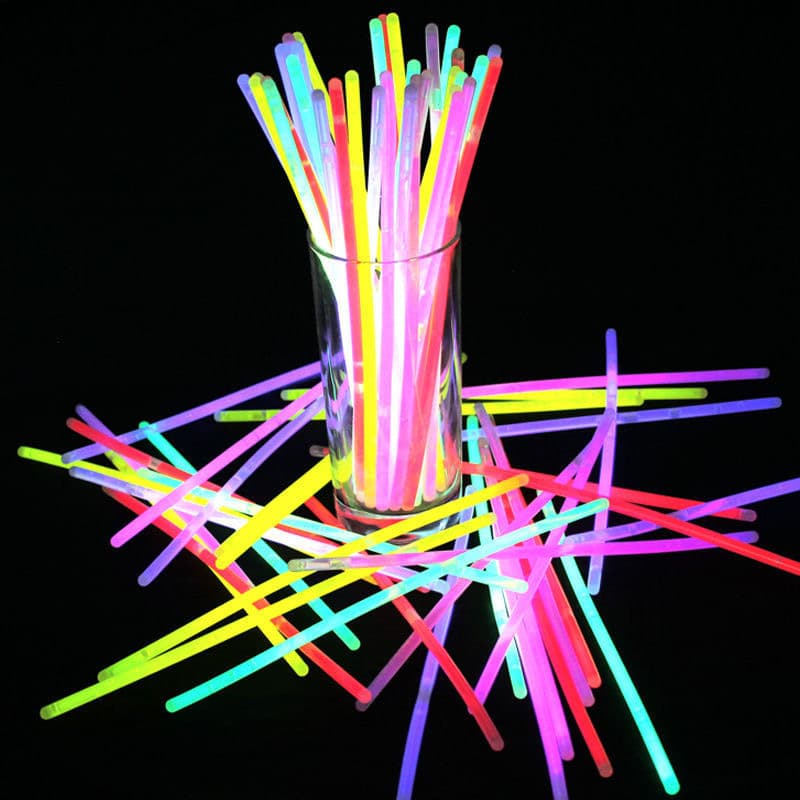Night Market Stall Glow Sticks Light-Up Sticks Children's Toys Sticky Clothes Outdoor Wholesale Silver Glow Bracelets Small Commodities