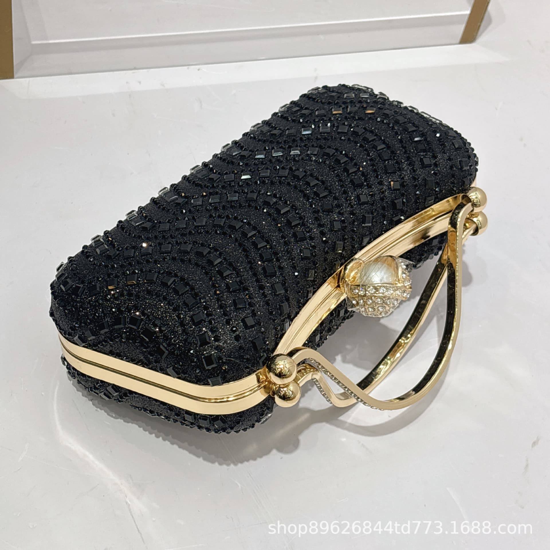 Fashion Evening Bag Shiny Rhinestone Handbag Wedding Bridesmaid Bag Party Bag Dress Bag Shoulder Prom Bag Light Luxury