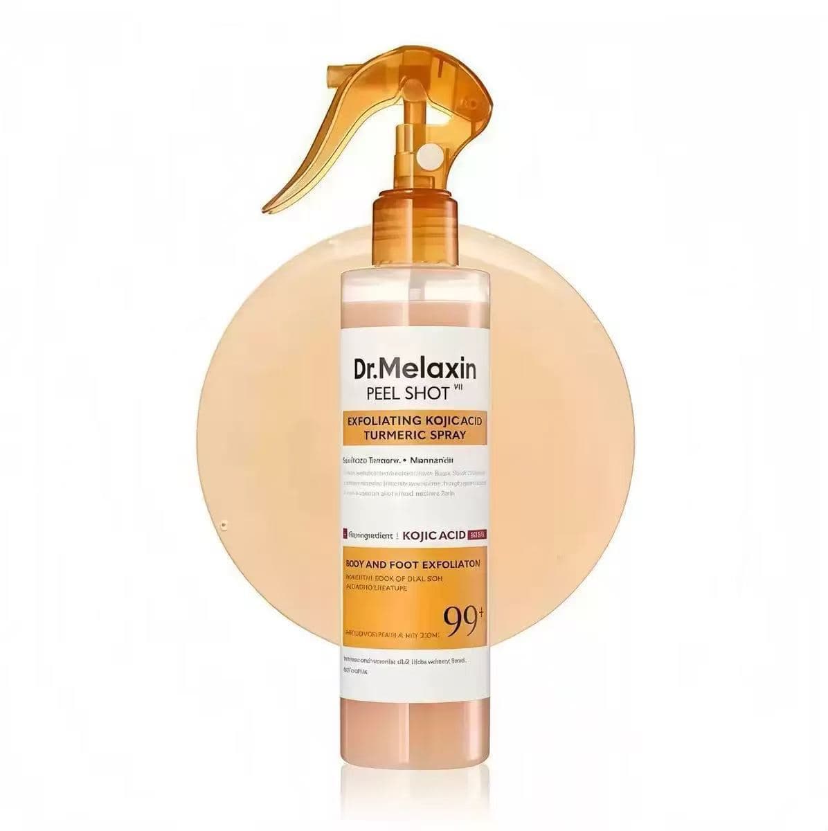 TK Cross-border Hot Seller Dr.PEEL SHOT Exfoliating Turmeric Spray Soothing Moisturizing Face and Body Scrub Cream