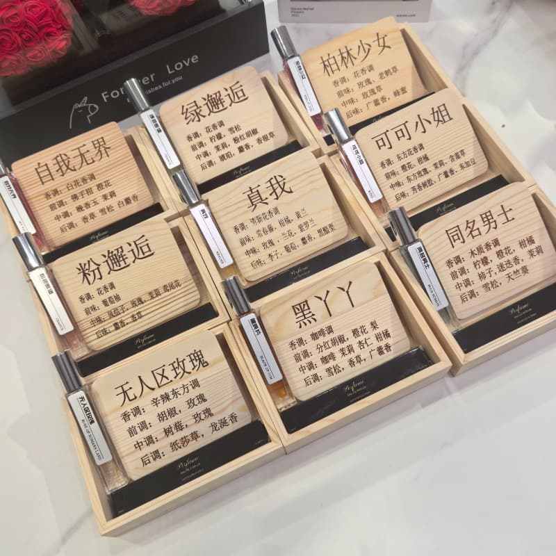 10ml square bottle perfume sample, market, night market, street stall, men's and women's strong and light fragrance, small bottle, affordable alternative perfume.