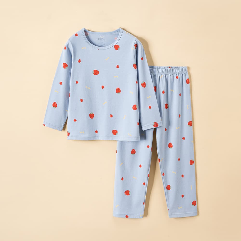 Children's Pajamas, Class A Cotton, Baby Boys' Summer Homewear, Big & Medium Girls, Long Sleeve Air Conditioning Suit Set