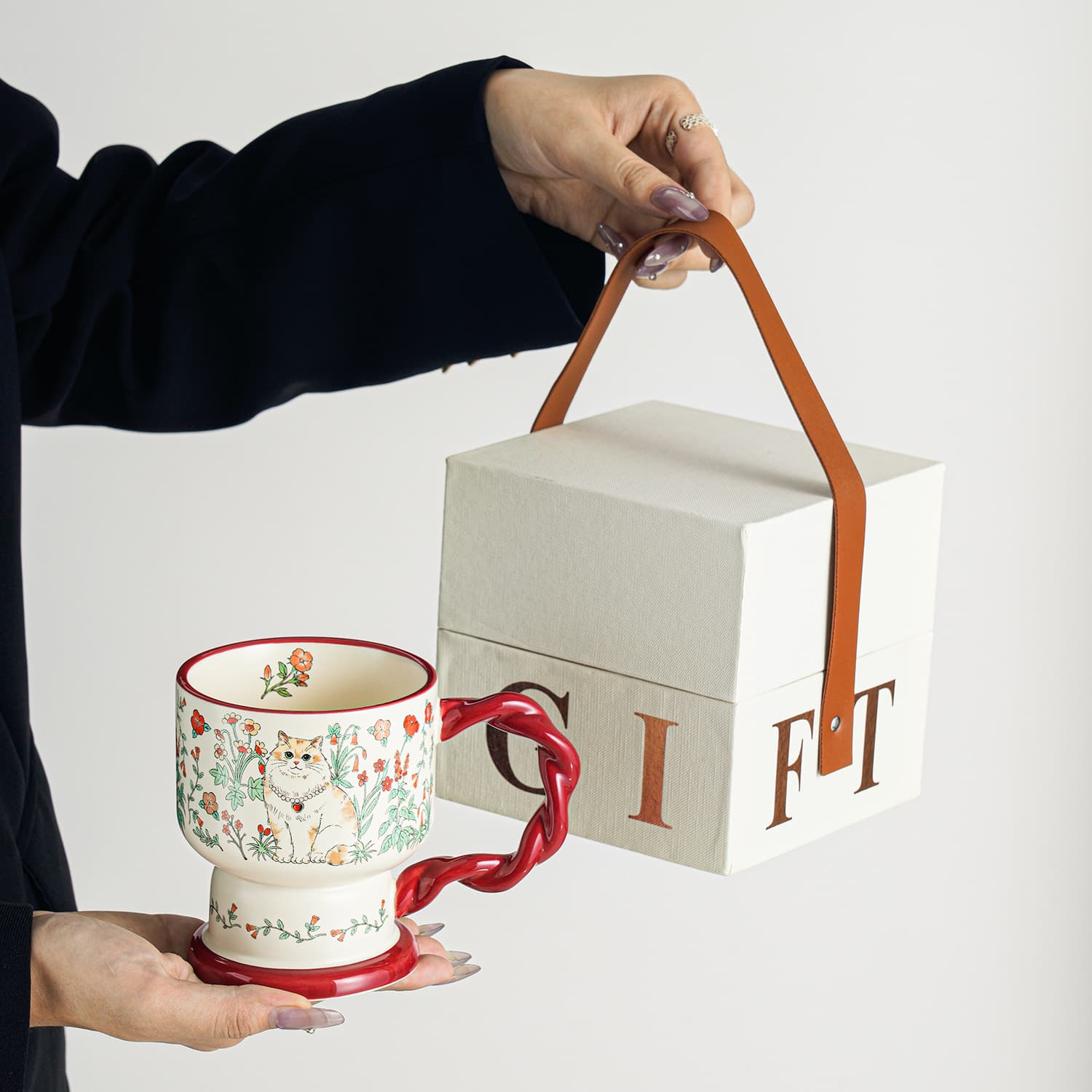 Vintage Mug Gift for Women, Premium Souvenir, Water Cup Gift Box, Teacher's Day Gift