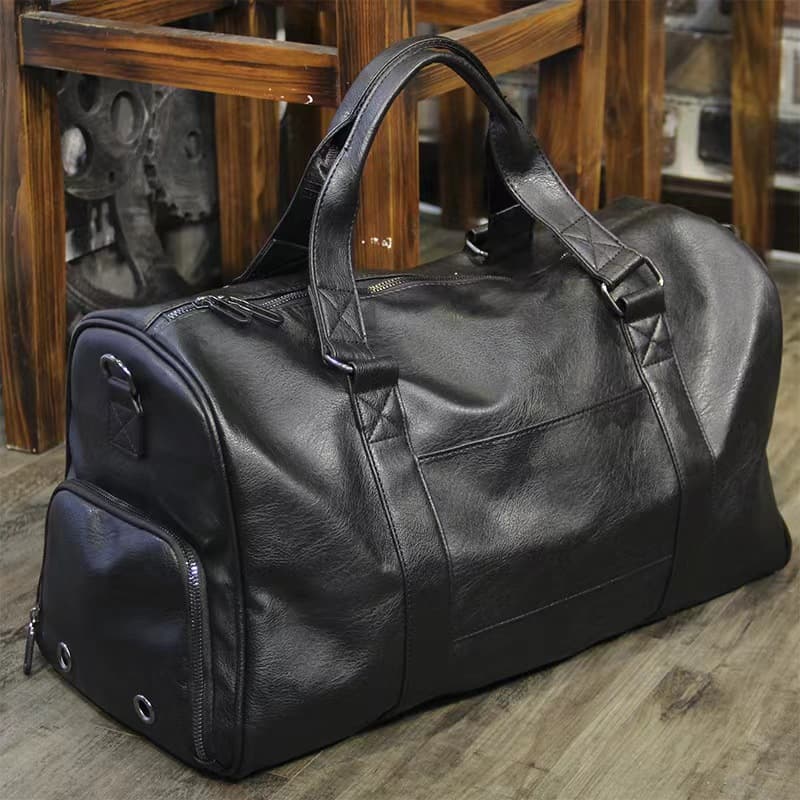 Men's Business Travel Luggage, Commuting Full Cowhide Travel Bag, Sports Fitness Bag, Portable and Stylish