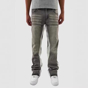 Cross-border American Retro Patchwork Jeans for Men New Trend Casual Washed Loose Hip-Hop Flared Pants Independent Site