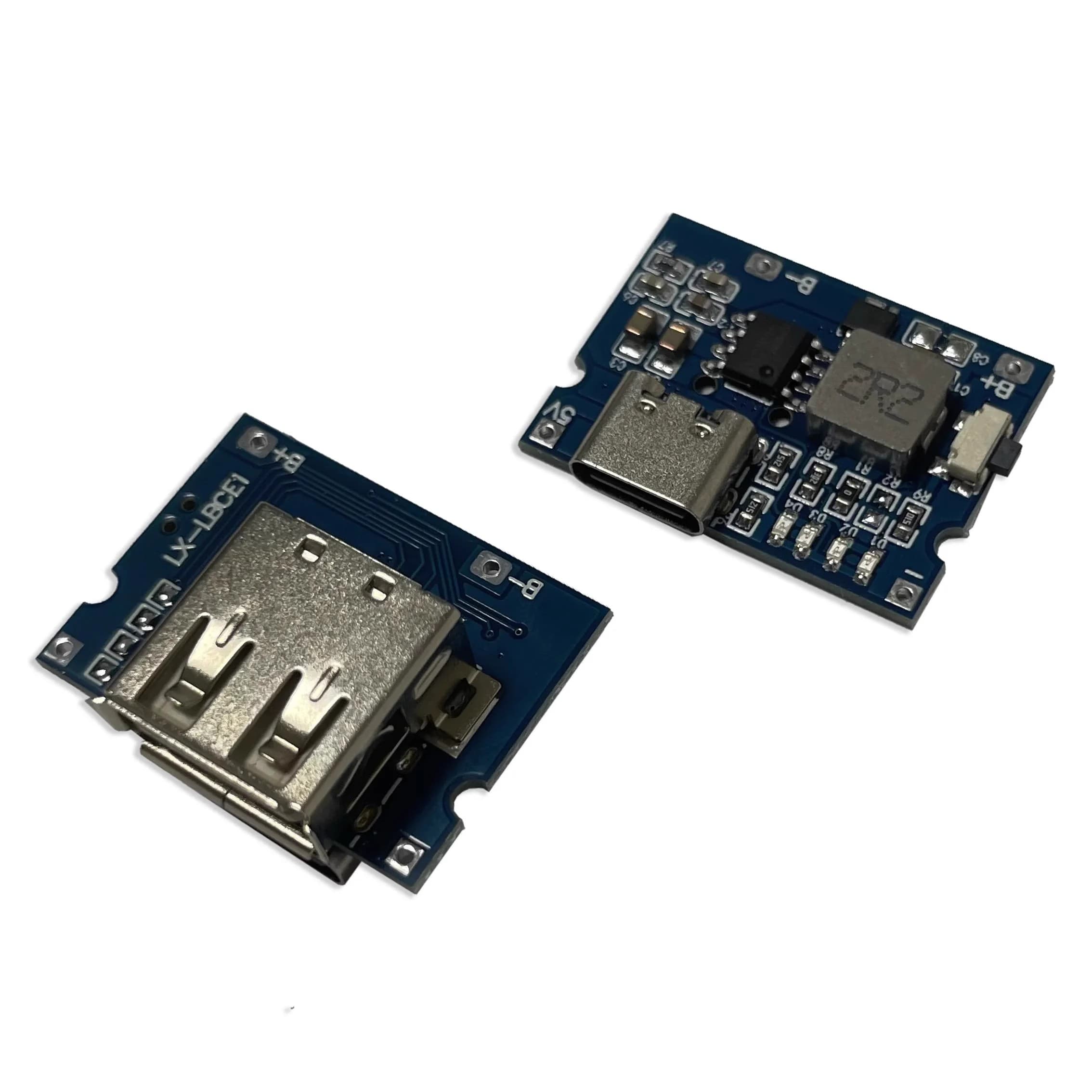 5V2A/2.4A Lithium Battery Charge/Discharge Module Power Supply with Type-C Input/Output, Always-On Output