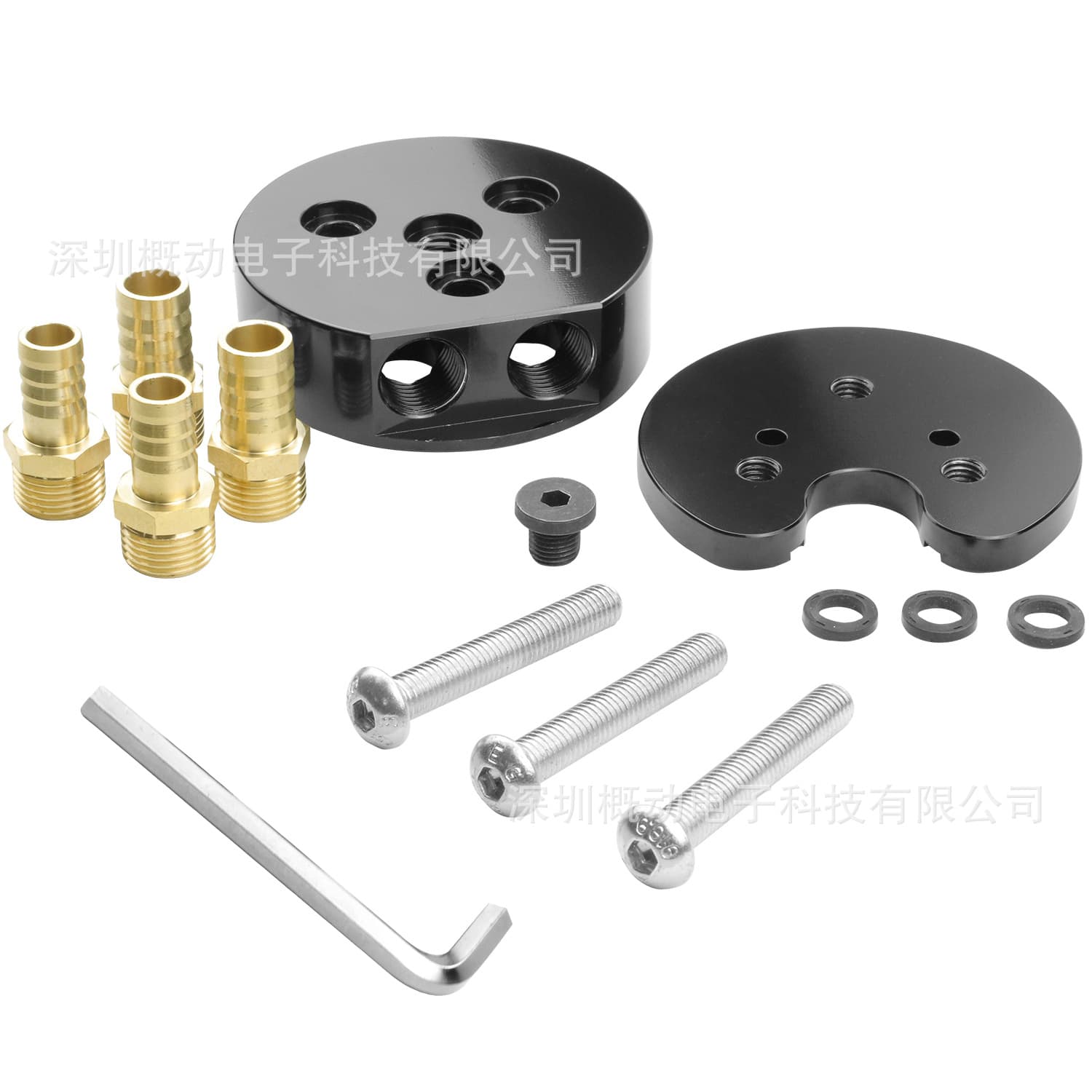 Suitable for Cummins diesel parts fuel tank gasoline/diesel integrated oil return double kit/with brass fittings