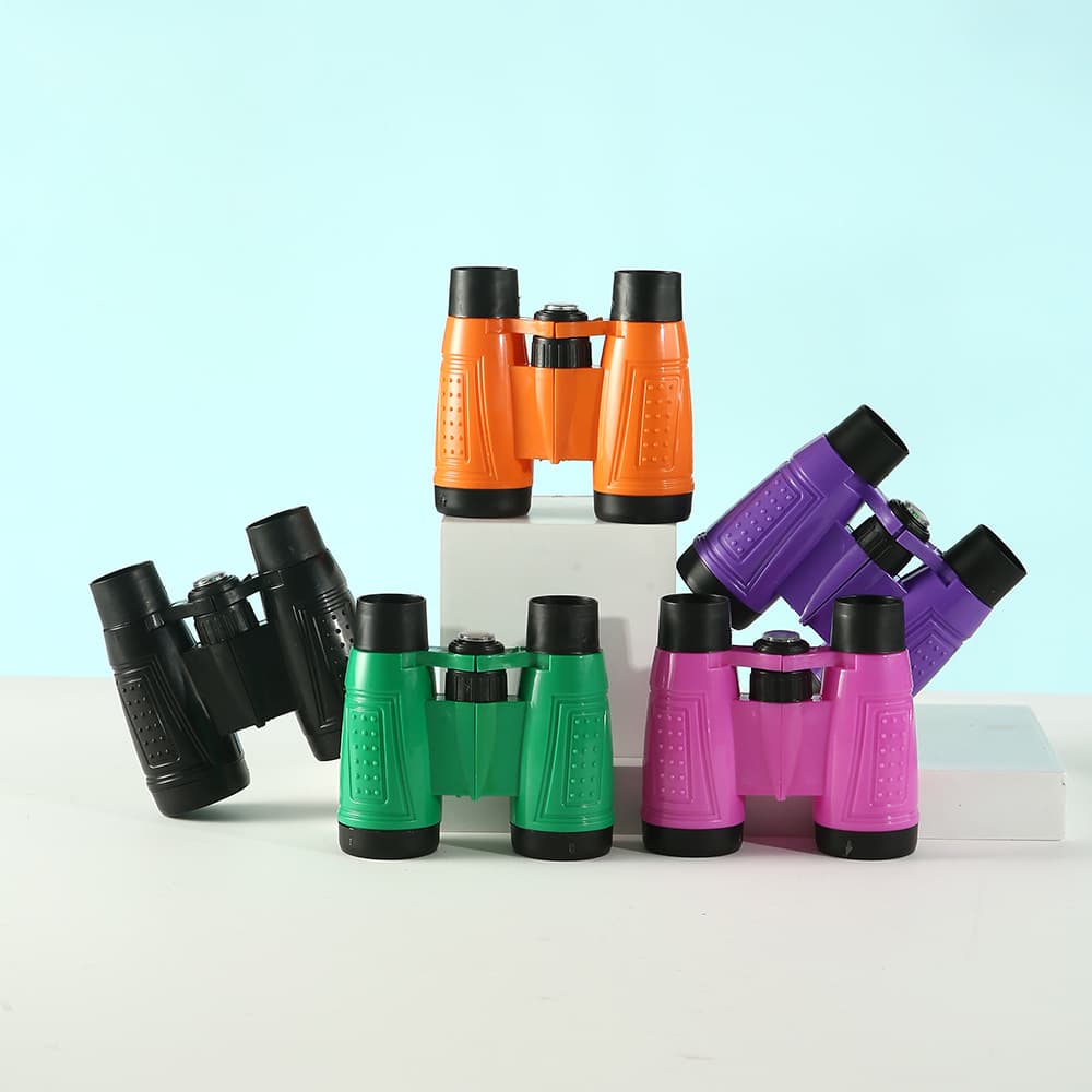 New Color Mixing Children's Binoculars, Outdoor Portable Travel Binoculars, Compact Toy Telescope