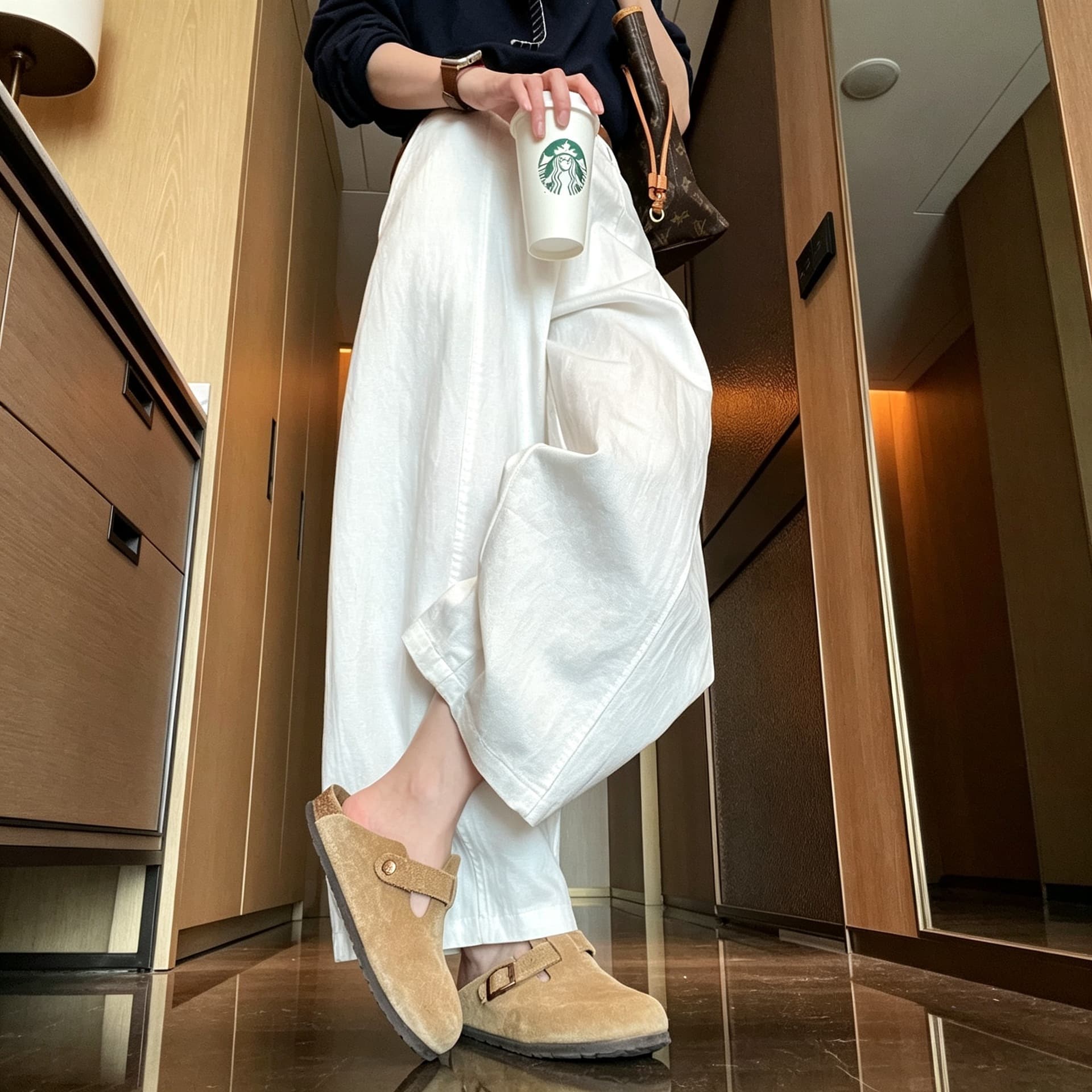 Summer Thin Pants for Women Petite Draping Old Money Style Ice Silk Wide Leg Plus Size White Curved Knife Pants