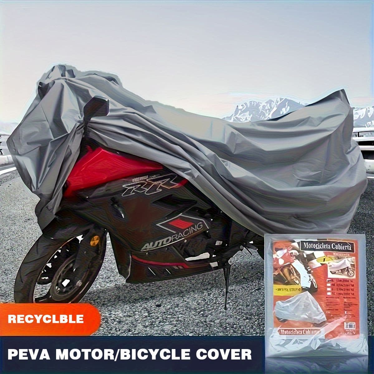 Car cover motorcycle rain cover PEVA rainproof and dustproof bicycle battery car cover protective cover cross-border motorcycle car