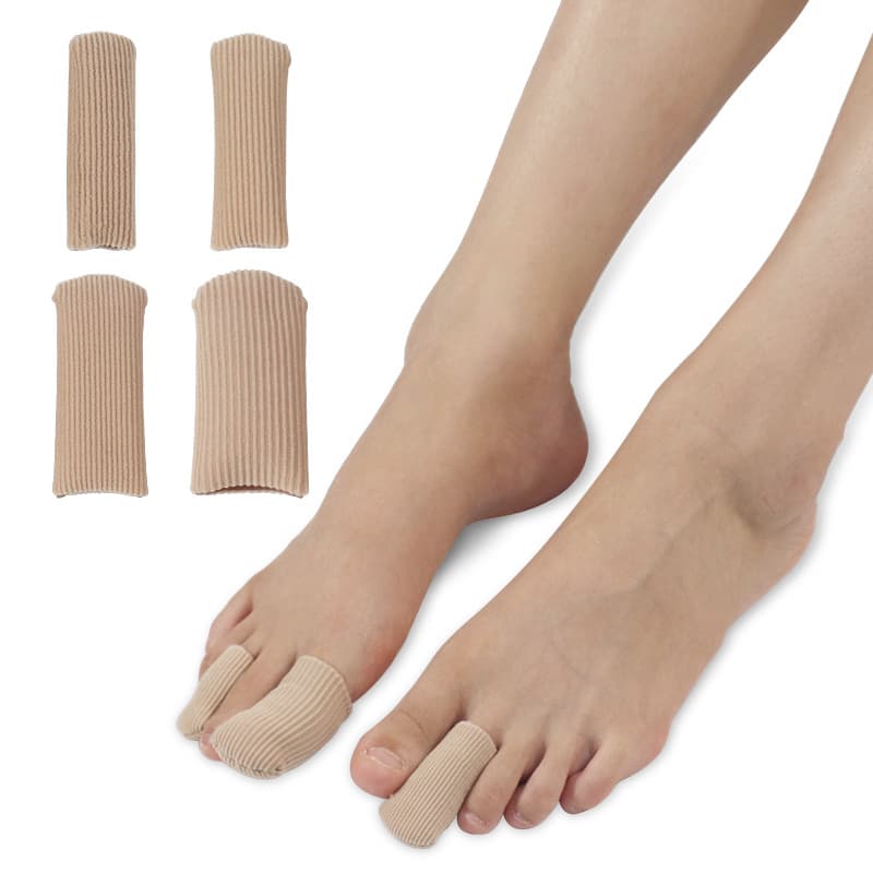 Wholesale Closed-Toe Fiber Toe Sleeves, Customizable Finger SEBS Moisturizing Sleeves, Protective Sleeves for Anti-Friction Protection