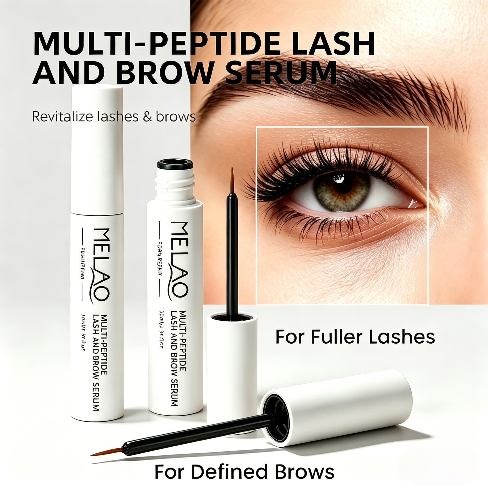 Cross-border Blue Copper Peptide Eyelash Serum, Curling, Thickening, Lengthening Nutrient Solution, Eyebrow Enhancing Peptide Serum
