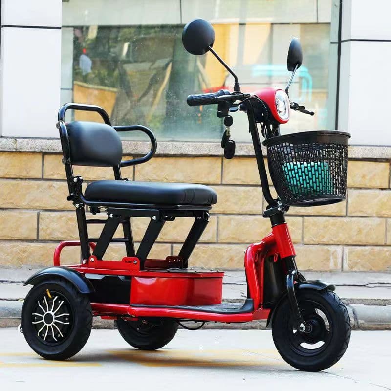 Folding Electric Tricycle Small Leisure Mobility Scooter for Elderly Home Adult Family Portable Battery Car Factory Direct