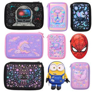 Australian Smiggle Pencil Case for Students, Large Capacity Cartoon Pencil Bag, Pen Box