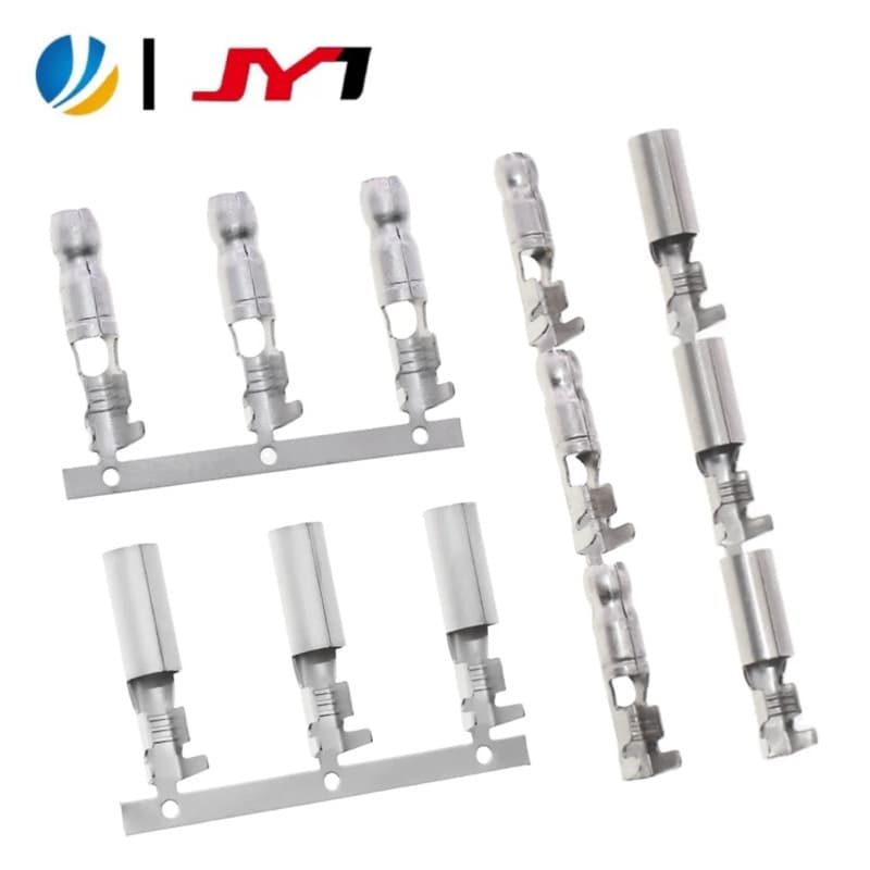 Juying Brass Tin-Plated 4.57 Gold Finger Trailer Connector Plug Straight/Horizontal Mold 4.5 Bullet Terminal