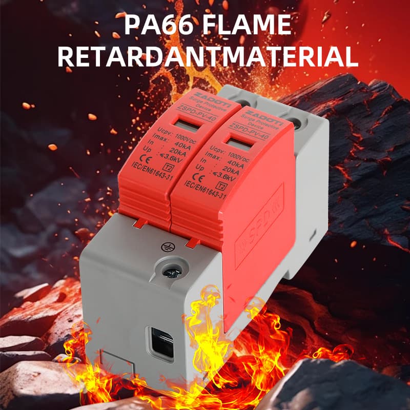 Cross-border trade SPD photovoltaic DC surge protector DC1000V lightning arrester for solar PV systems