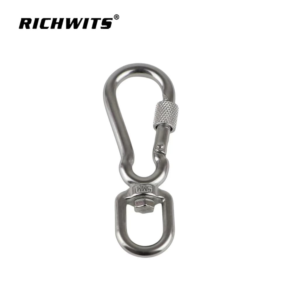 Pet leash accessories, stainless steel dog leash buckle, universal figure-eight swivel, figure-eight pet leash connector.