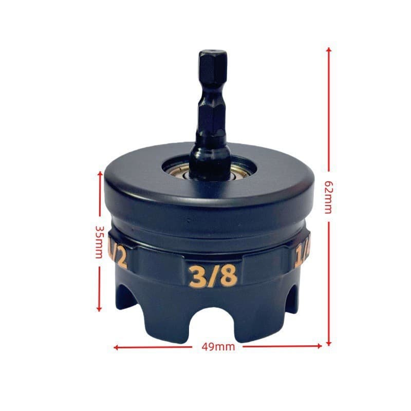 Cross-Border Nut Zipper Drill Attachment 3D Electric Drill Nut Drill Bit Socket Wrench Tool