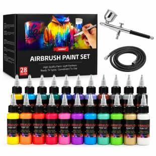 Cross-border 28-Color Needle Tip Spray Gun Acrylic Paint 30ml Water-Based Paint for Dyeing Artist Handmade DIY Wholesale