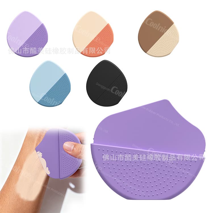 Cross-border new silicone liquid foundation application traceless brush mask scraper foundation brush mask brush powder brush makeup tool