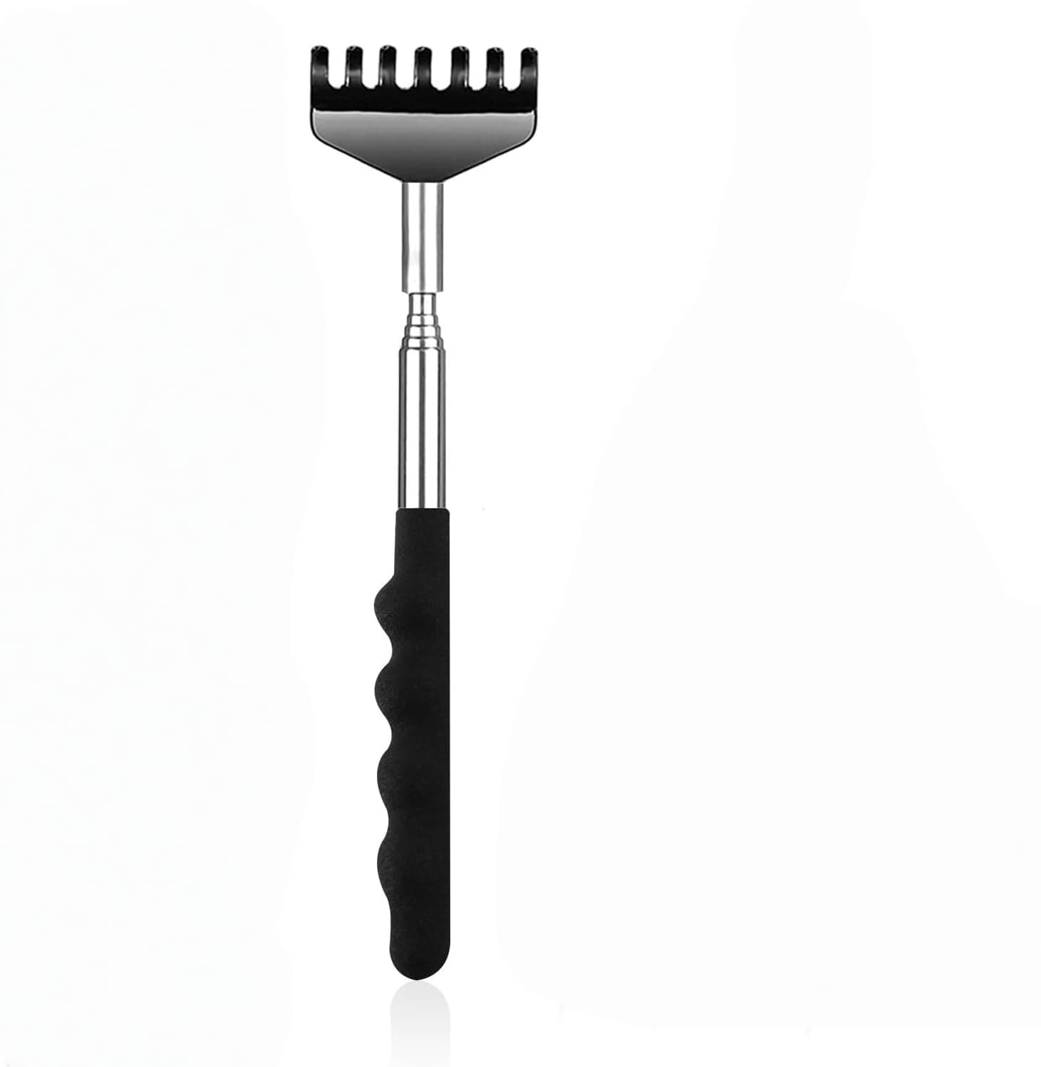 Jun Soul 24-Claw Stainless Steel Retractable Back Scratcher Itching Tool 28 Octopus Head Massager