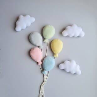 New Felt Balloon Set Newborn Photo Prop Balloon Prop Posing Prop Balloon Prop Cloud