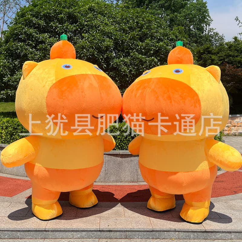 Internet celebrity cute inflatable Lulu Shuitun doll cute plush toy funny cartoon doll doll costume