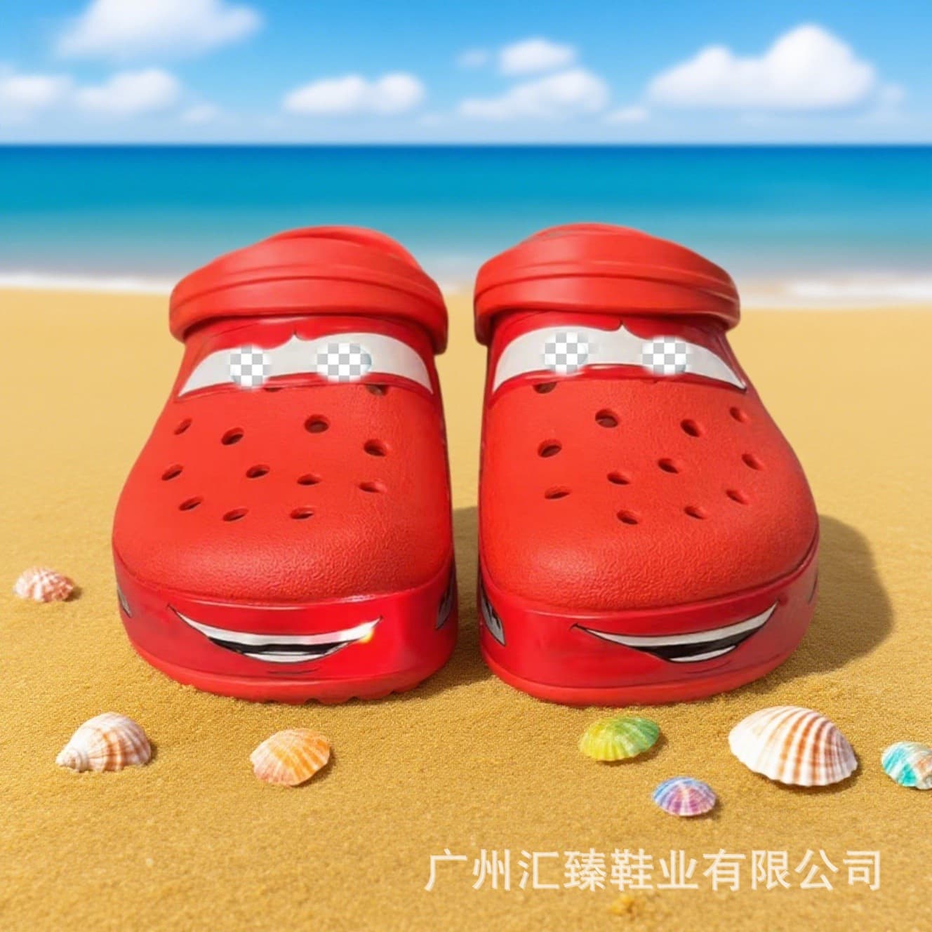 【95 Car Strobe Light】Crocs Outdoor Couple Beach Shoes Anti-Slip Sandals Salomon Men's Shoes