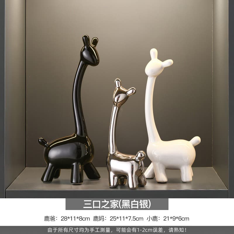 Deer Animal Cartoon Storage Entryway Decor Home Living Room Modern Showroom TV Cabinet Wine Cabinet Entryway Tabletop