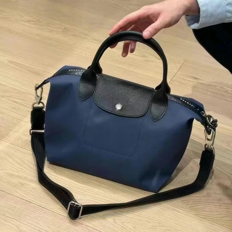 Longchamp Energy II Detachable Short Handle Dumpling Bag Handbag Shoulder Crossbody Commuter Bag for Men and Women