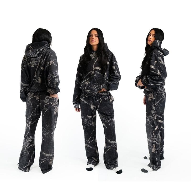 H 43061 Camouflage Hoodie 3D Print Jungle Camouflage Hoodie