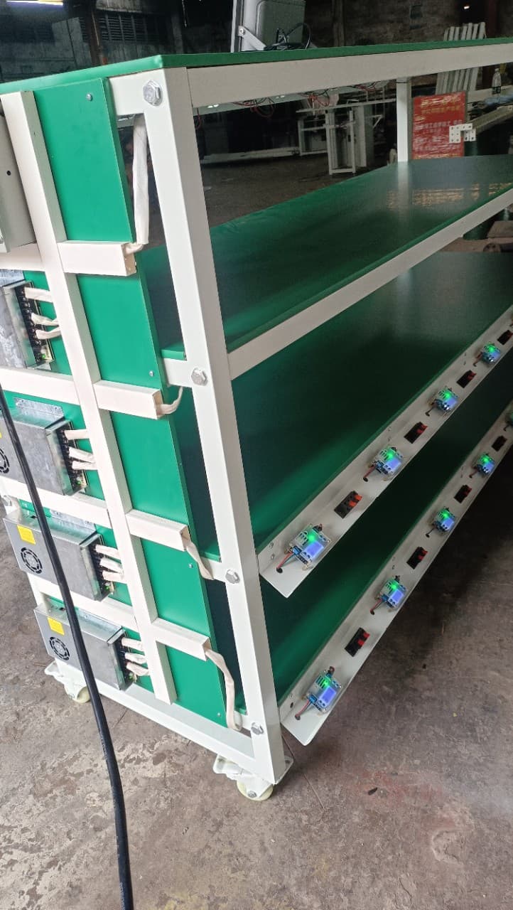 USB Anti-Static Aging Rack Test Stand, Power Bank Workshop Turnover Wheeled Aging Rack, Automation Equipment