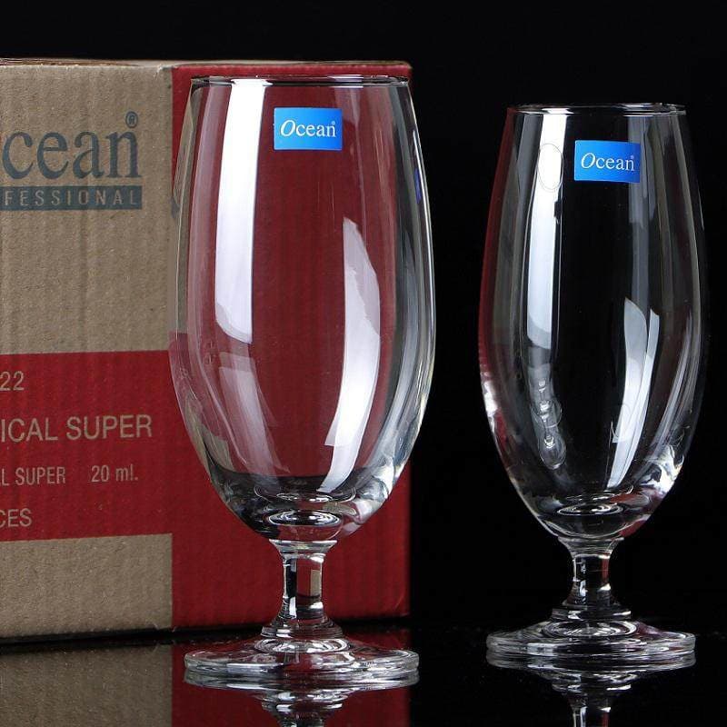 Imported Tall Beer Glasses Creative KTV Multi-Purpose Drink Glasses German Beer Glasses Short Stem Red Wine Glasses