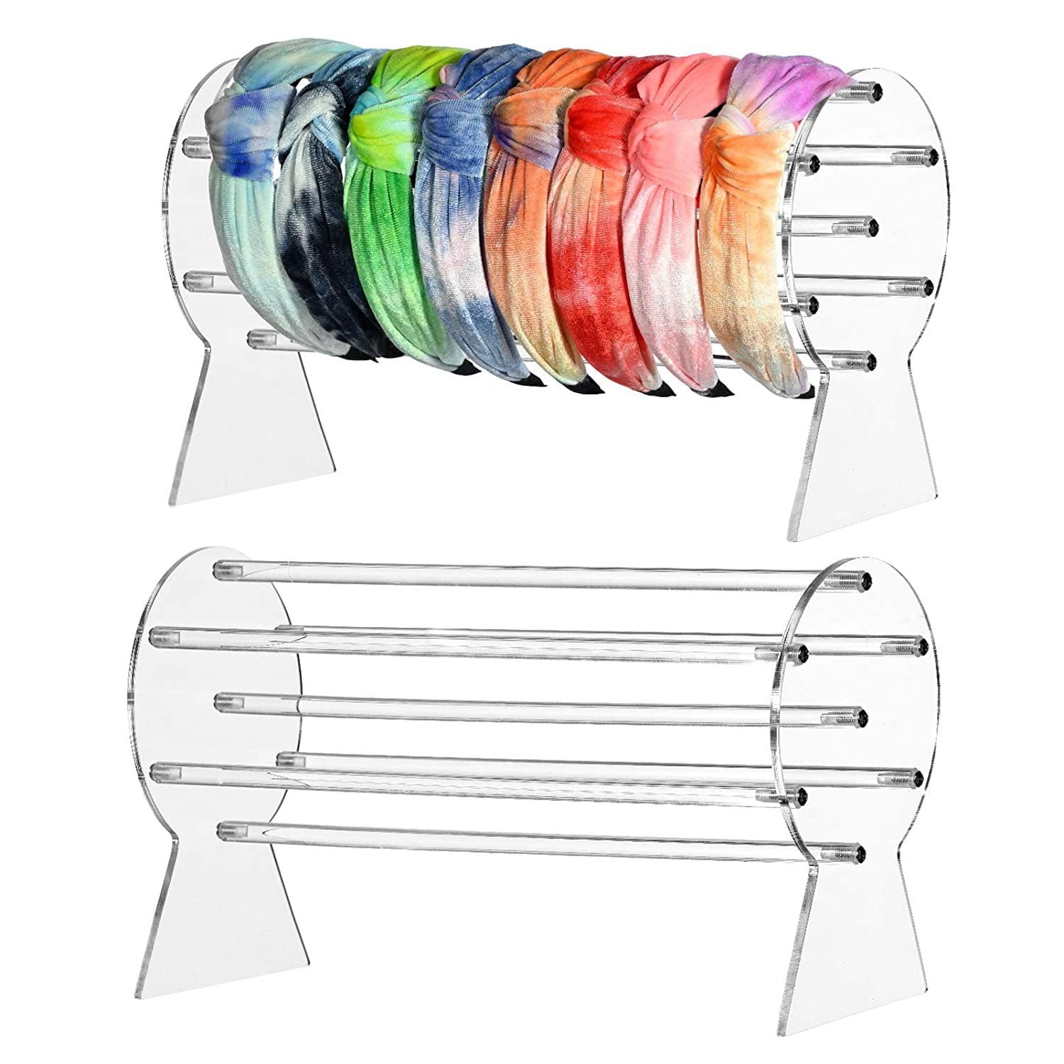 Amazon headband headband transparent display rack headscarf headband storage display rack acrylic stick headband rack