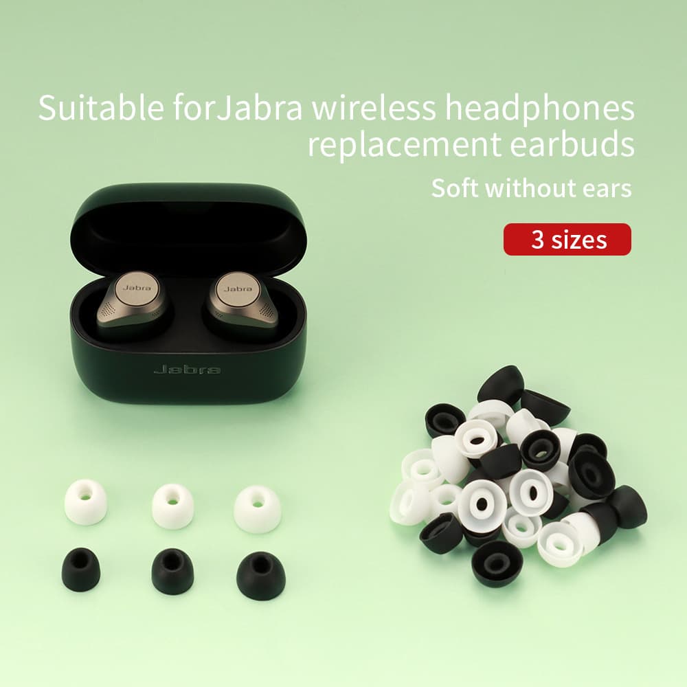 Replacement Earbuds for Jabra Wireless Bluetooth Earphones, Earbuds, Earbud Covers TWS Silicone Ear Tips