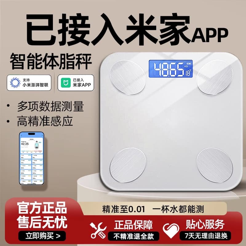 Smart Body Scale, Home Precision Electronic Scale, Rechargeable Weighing Scale, Human Health Battery Scale, Intelligent Body Fat Scale