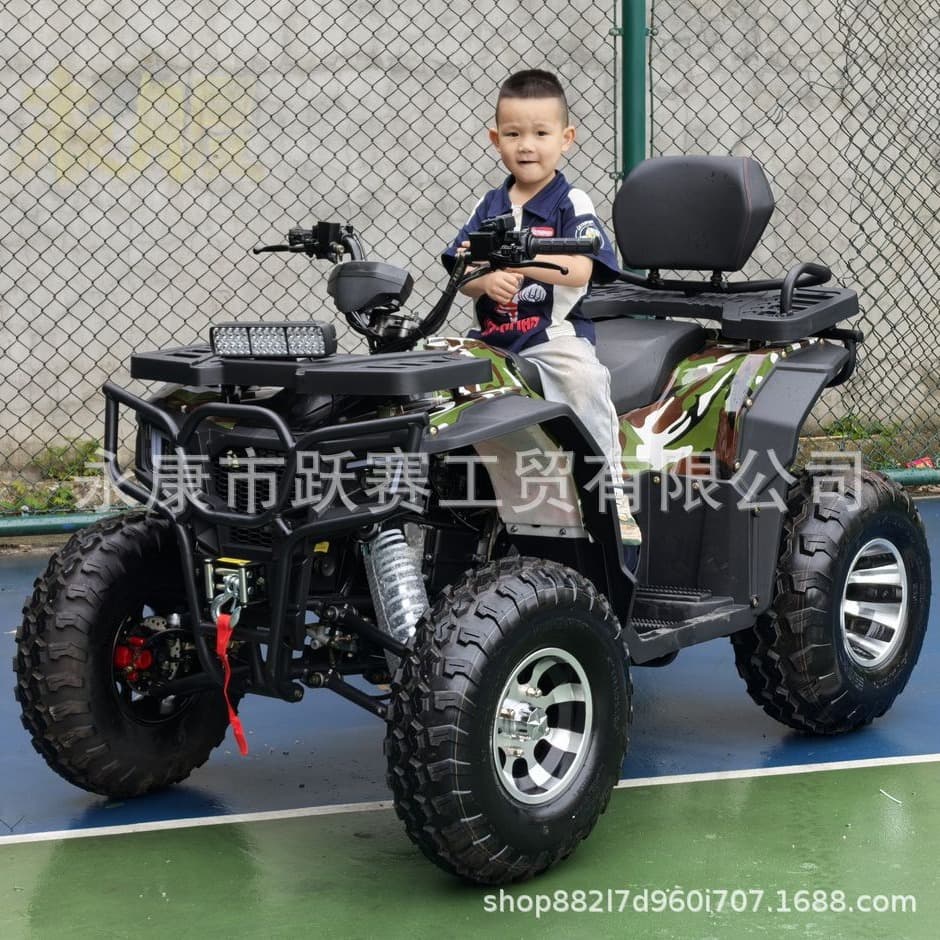 ATV Beach Buggy All-Terrain Off-Road Vehicle 200cc Automatic Four-Wheel Motorcycle for Mountain and Sand Dunes Cross-Border