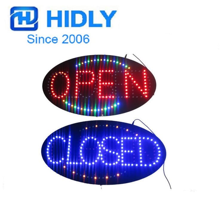LED Indoor Advertising Board, Suspended "Open Closed" Electronic Sign Manufacturer